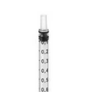 Spruta luer 3komp KD-Ject 1ml