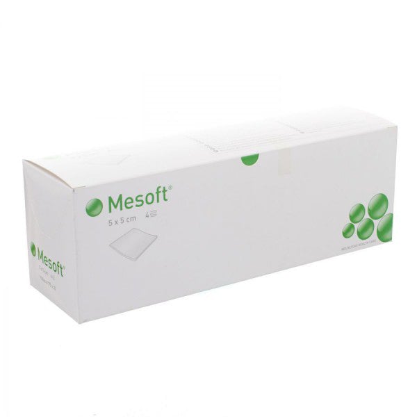 5X5cm KOMPRESS NONWOVEN 4 LAGER MESOFT